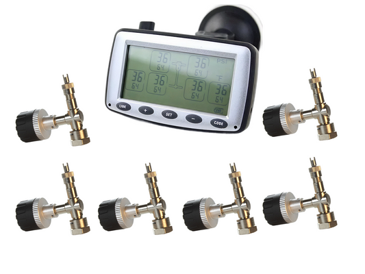 TALON 6 Bi-Mode Monitors up to 6 wheels with 6 ALUMINUM CAP /6 T-VALVE ADAPTERS