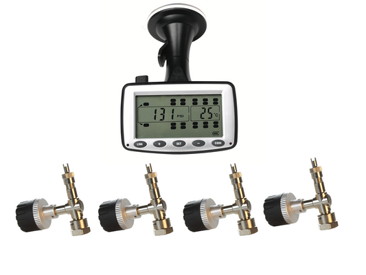 TALON 22. Monitors up to 22 wheels with 4 ALUMINUM CAP SENSORS / 4 T-VALVE ADAPTERS